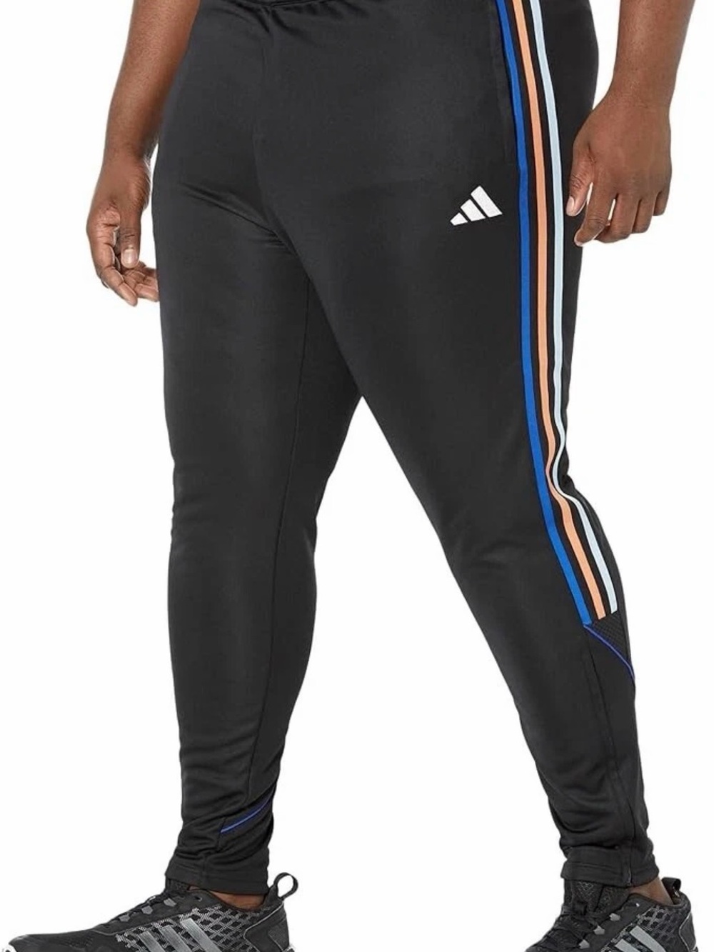 Adidas Tiro Soccer Men’s Track Pants Size 2XL Black Training Zip Pockets